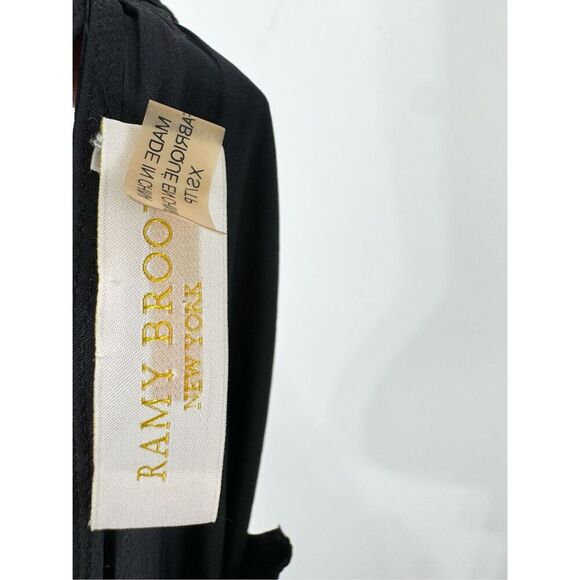 Ramy Brook Women's Rowan Eyelet Sleeveless Smocked Mini Dress Black Size XS part - Picture 6 of 6